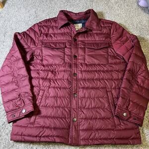 JOS. A. BANK 1905 Men's Maroon Quilted Puffer Jacket size Large NWOT